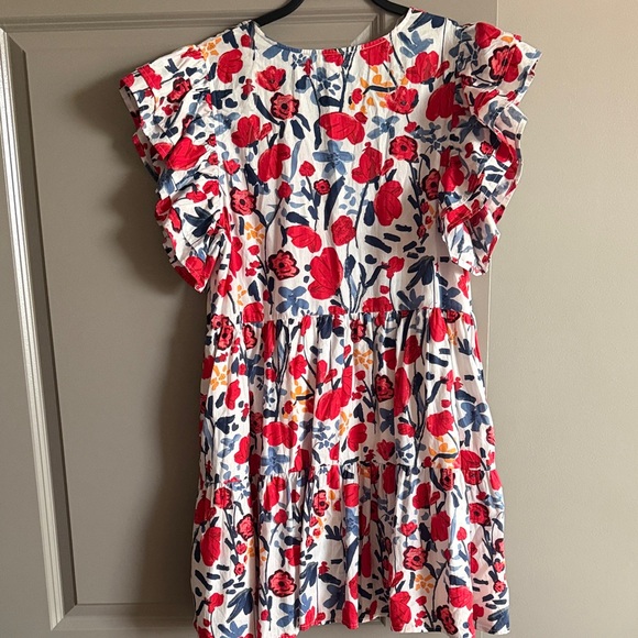 Entro Floral Ruffle Sleeve Dress - Picture 6 of 6